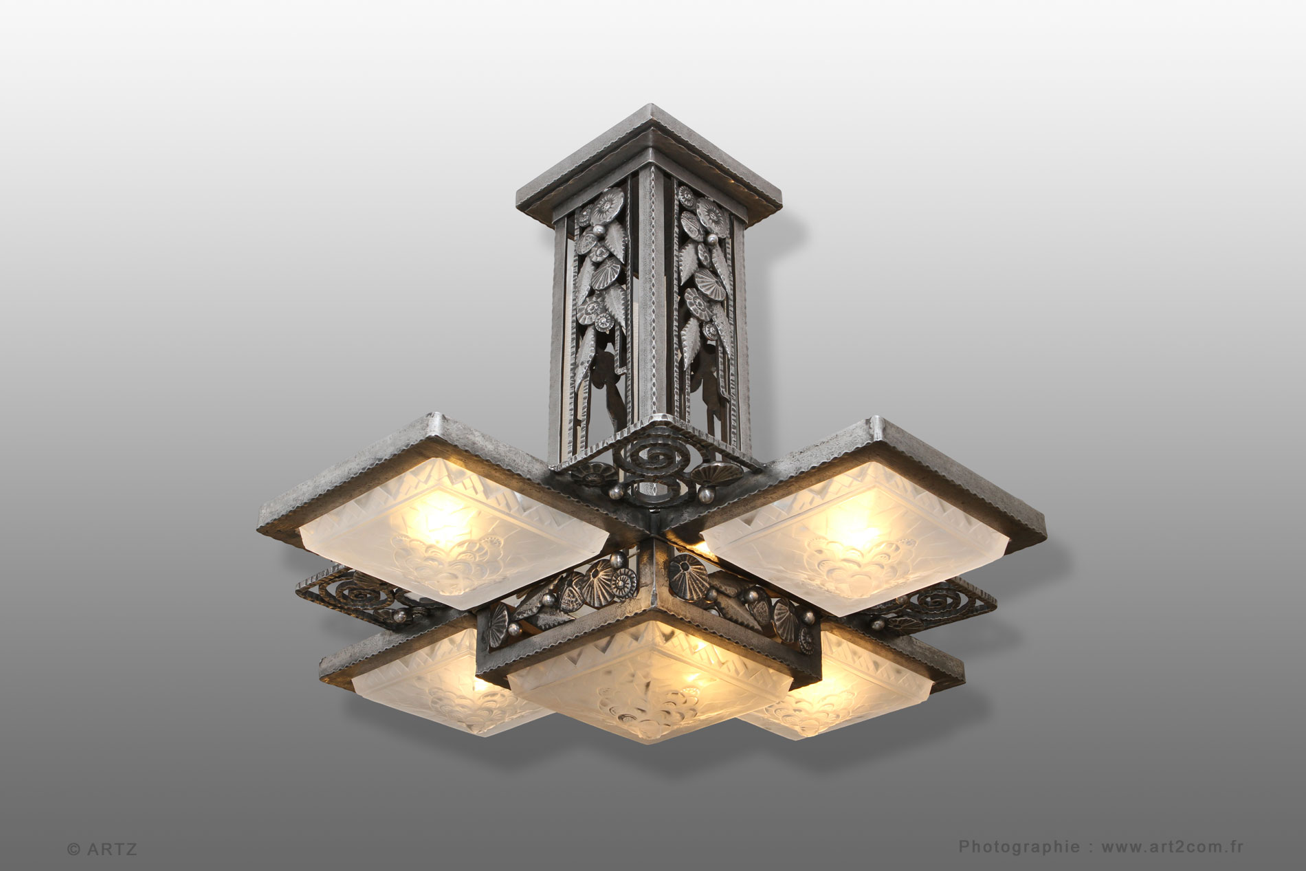 Chandelier  FAG - MULLER Frères Luneville 