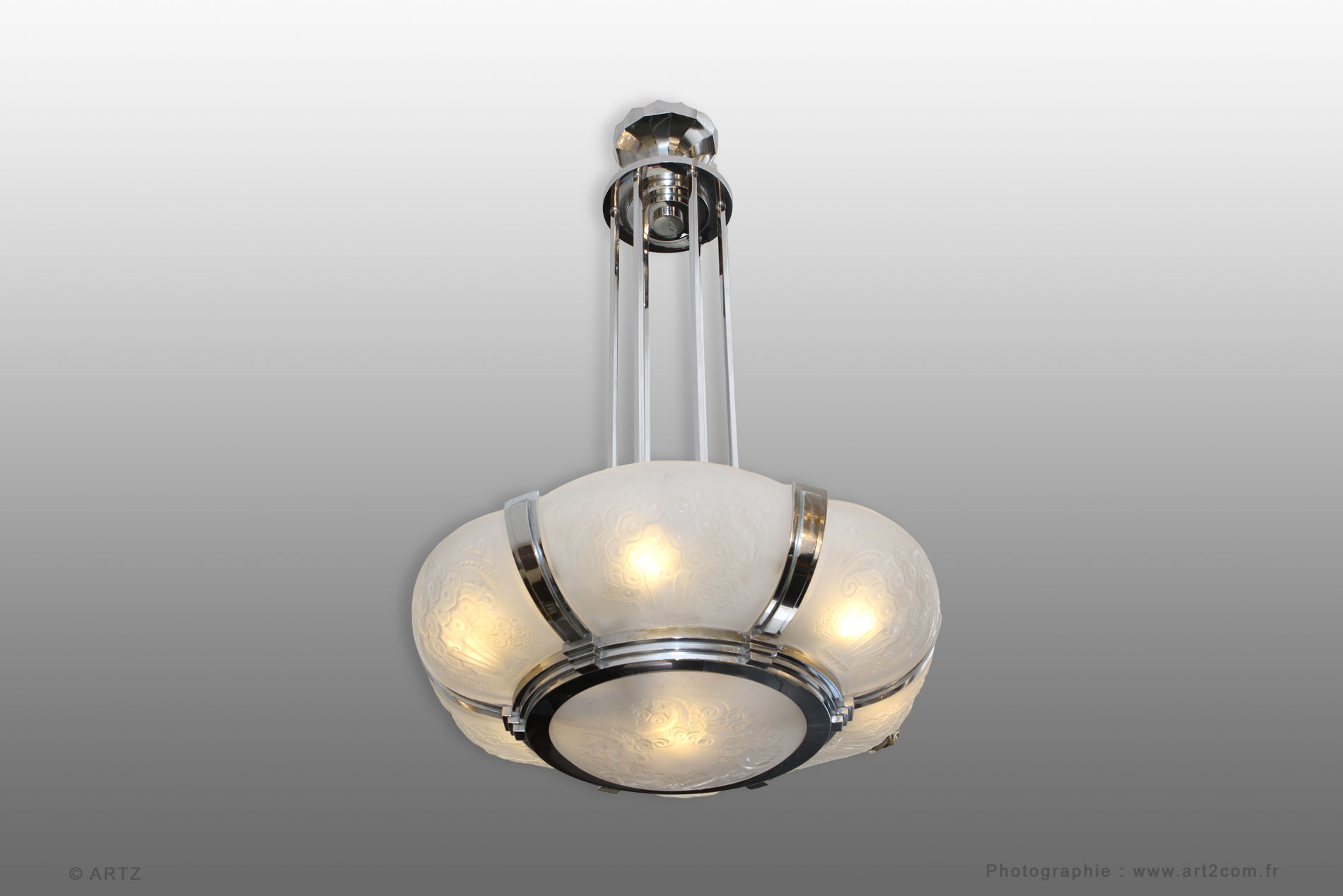 Chandelier MULLER Frères Luneville 