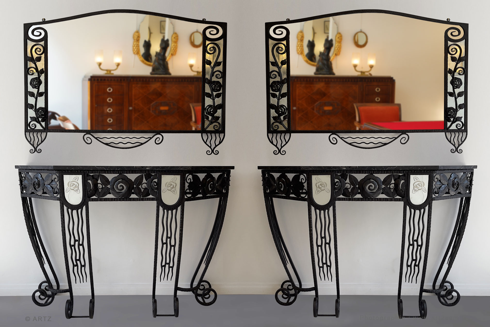 Miroirs et consoles