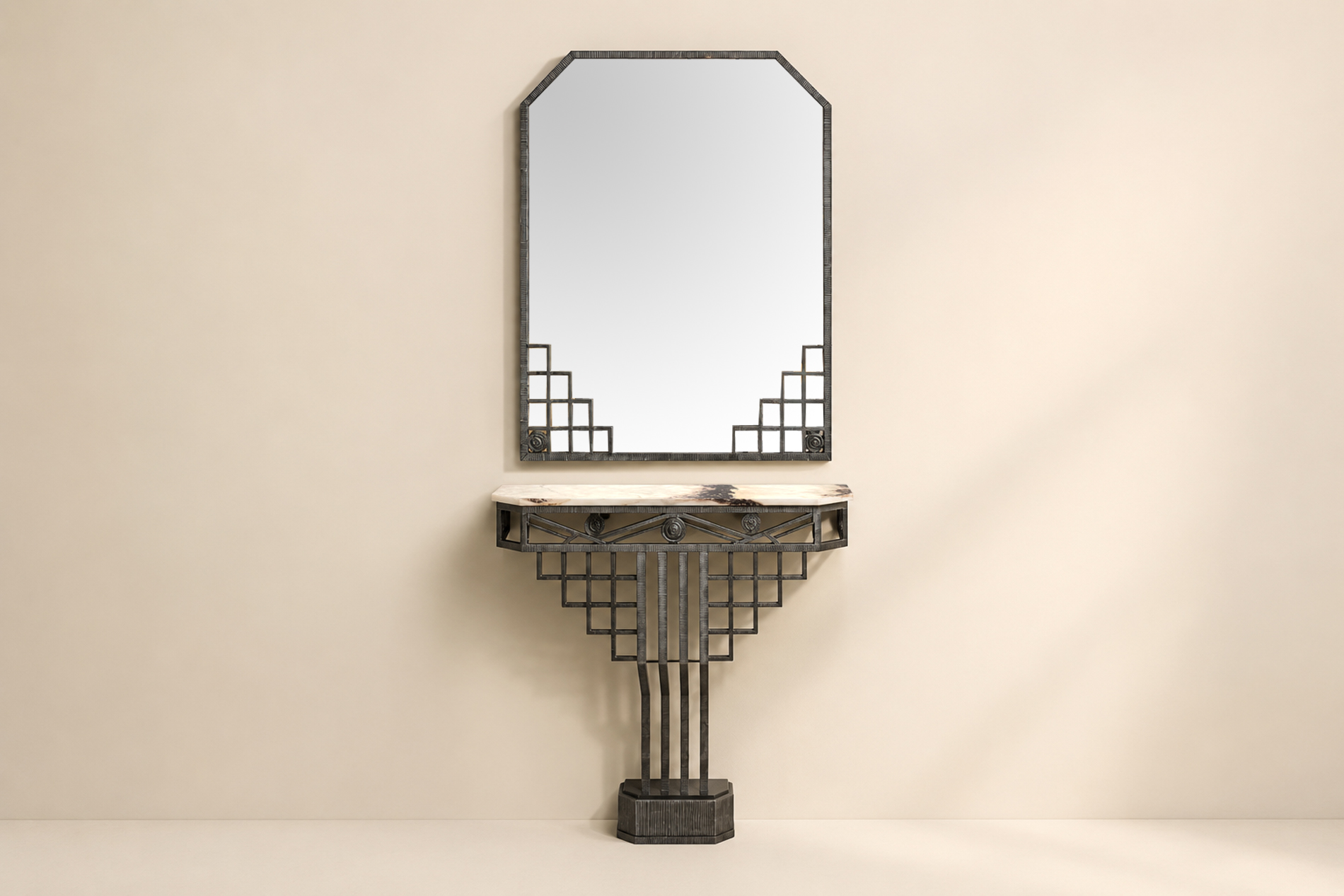 Console and mirror