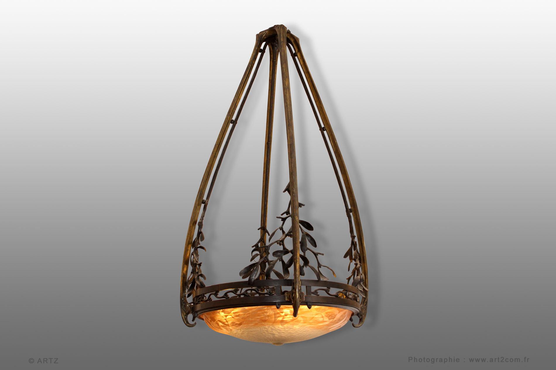 Exceptional chandelier DAUM - E.BRANDT