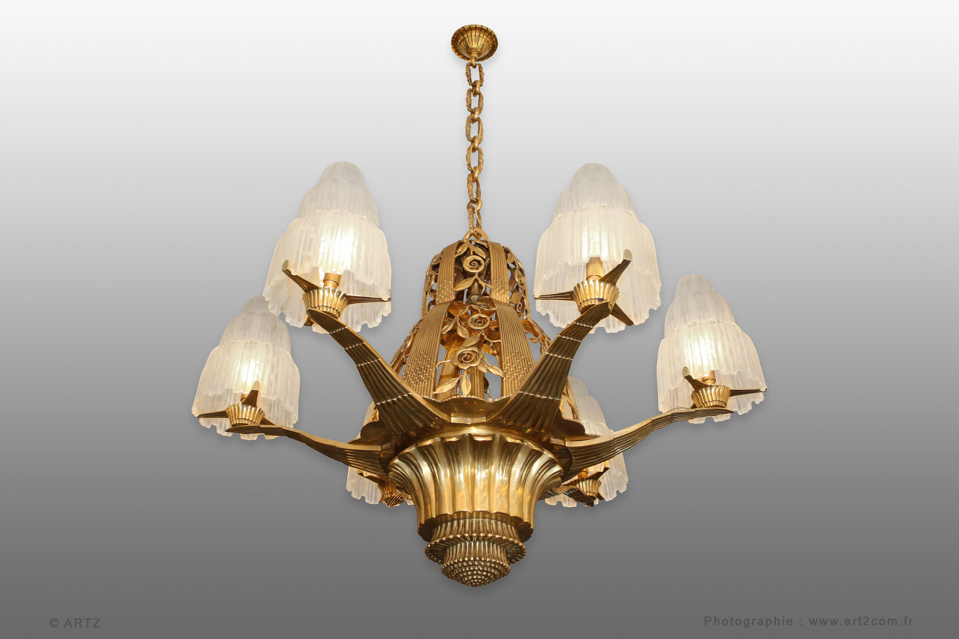 Exceptional chandelier SABINO - E.BRANDT 