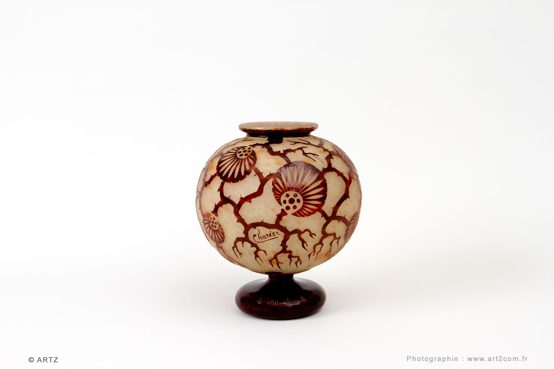 Vase CHARDER Le Verre Français