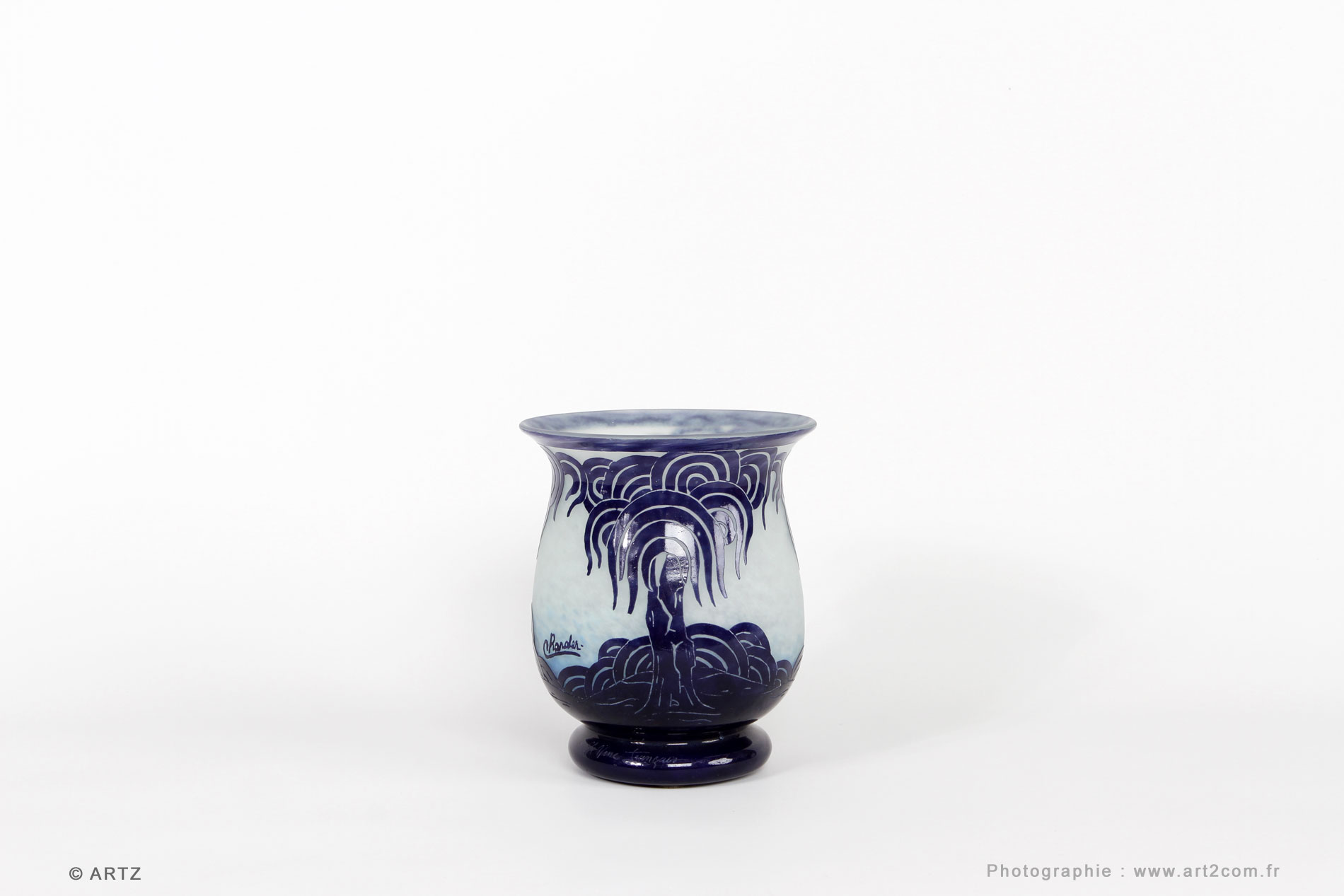 Vase CHARDER Le Verre Français