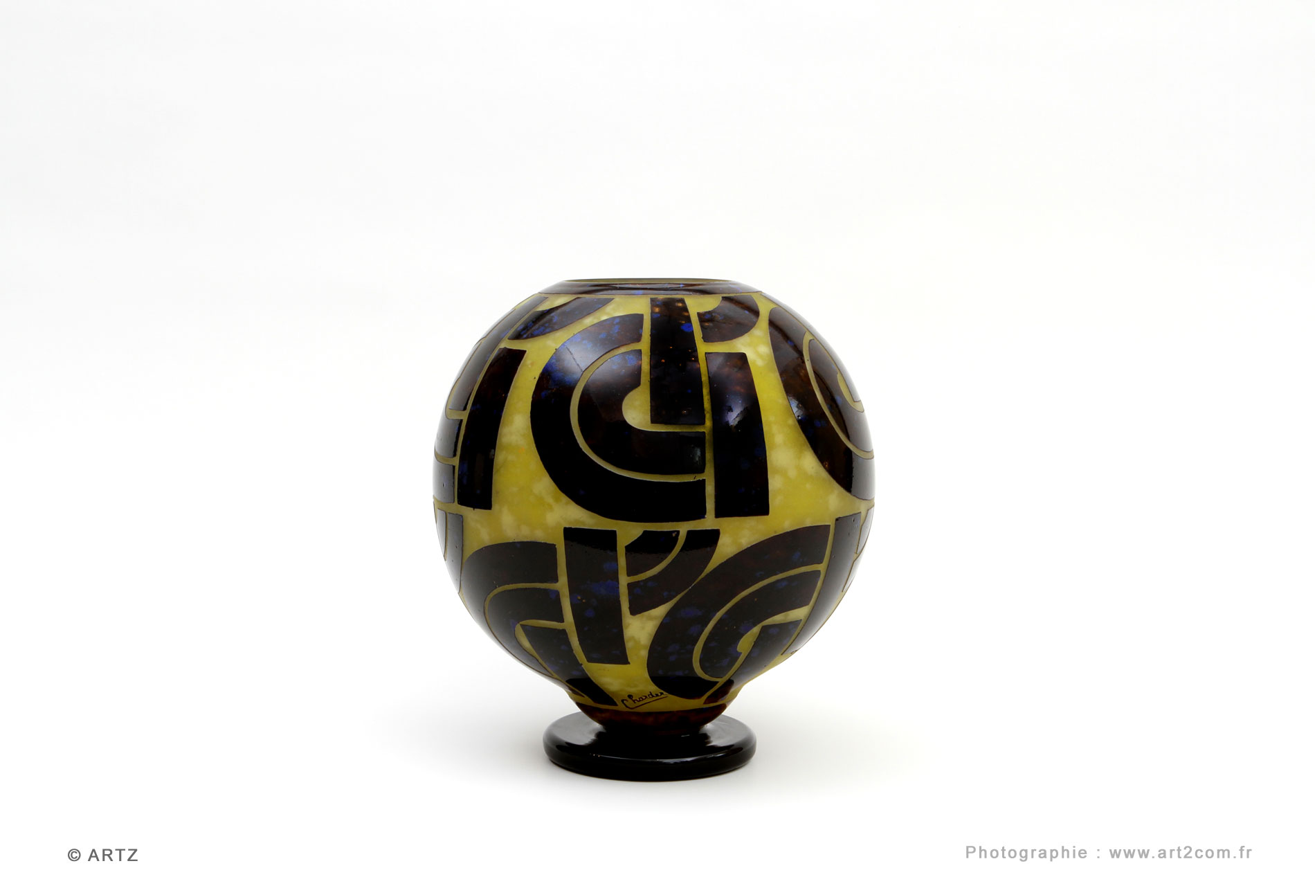 Vase CHARDER Le Verre Français