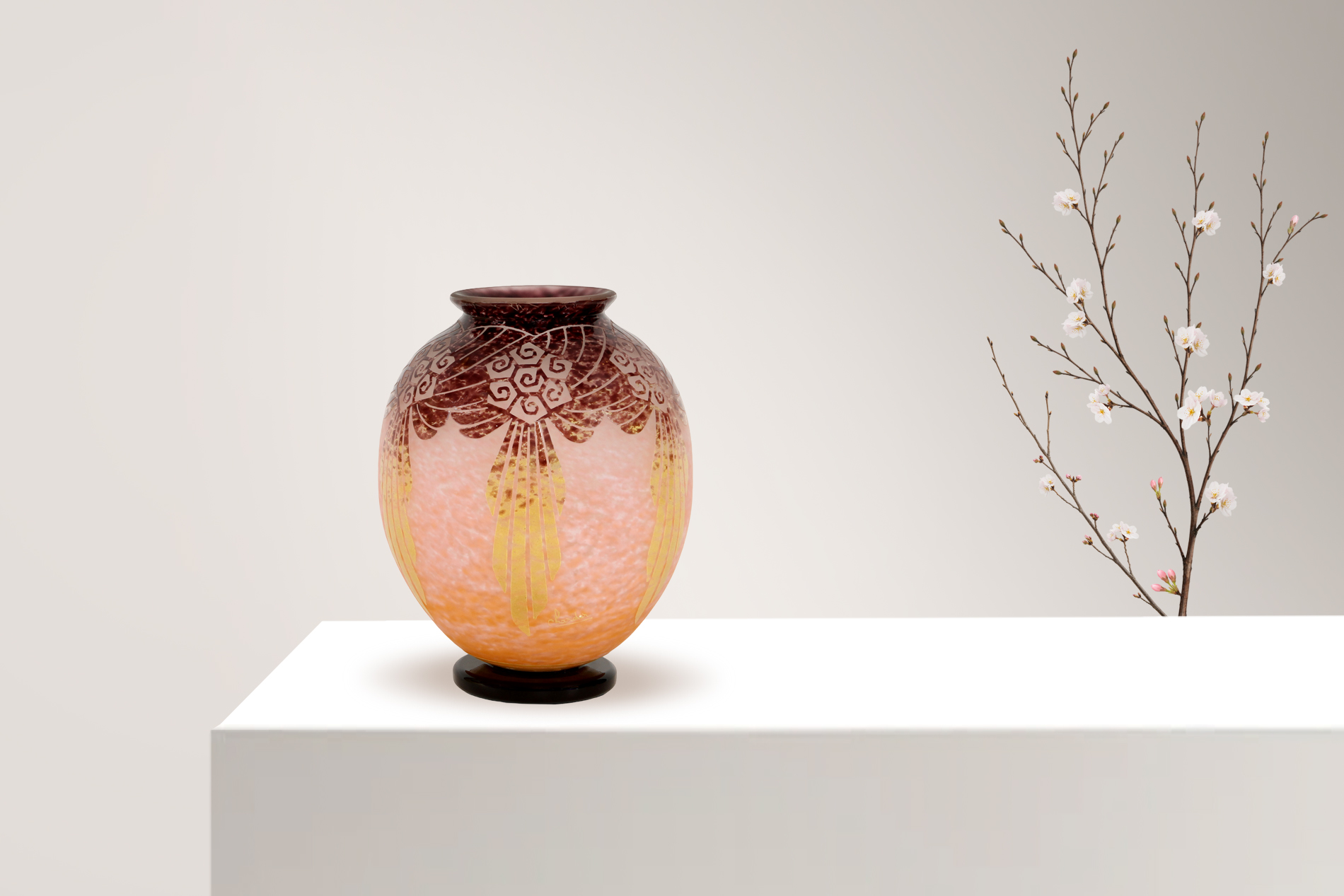 Vase CHARDER Le Verre Français