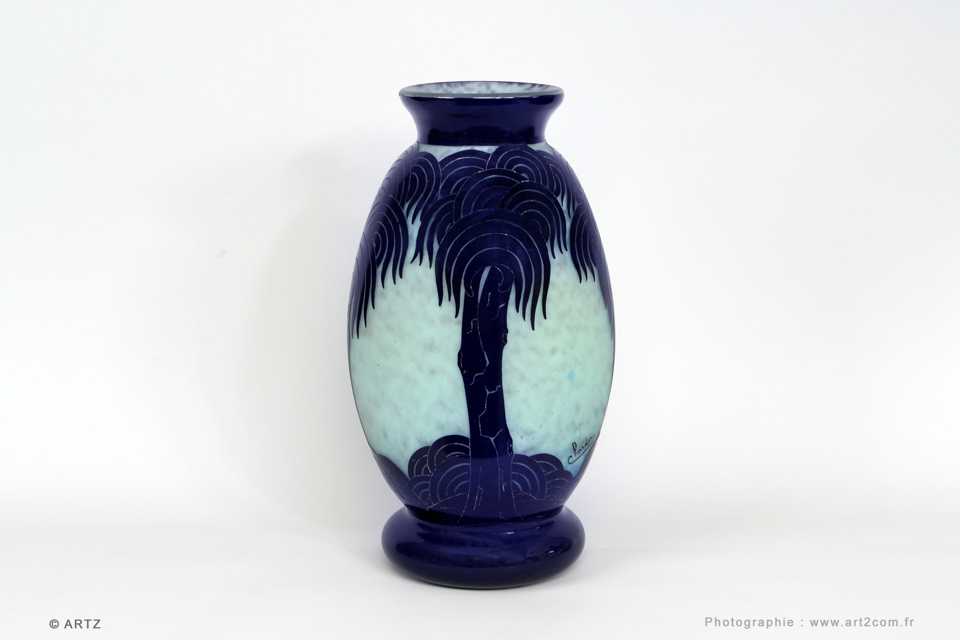 Vase CHARDER Le Verre Français