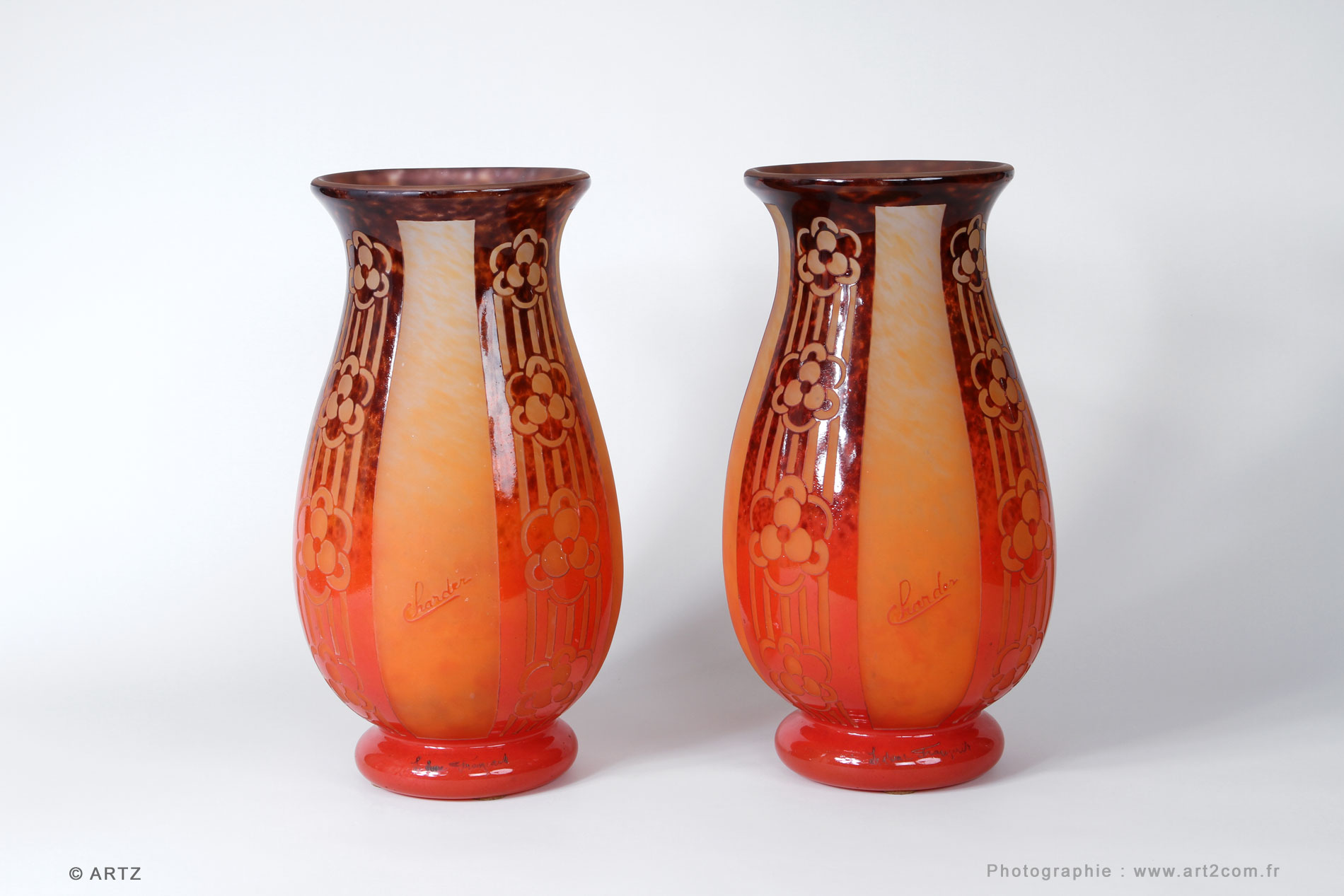 Vases CHARDER Le Verre Français