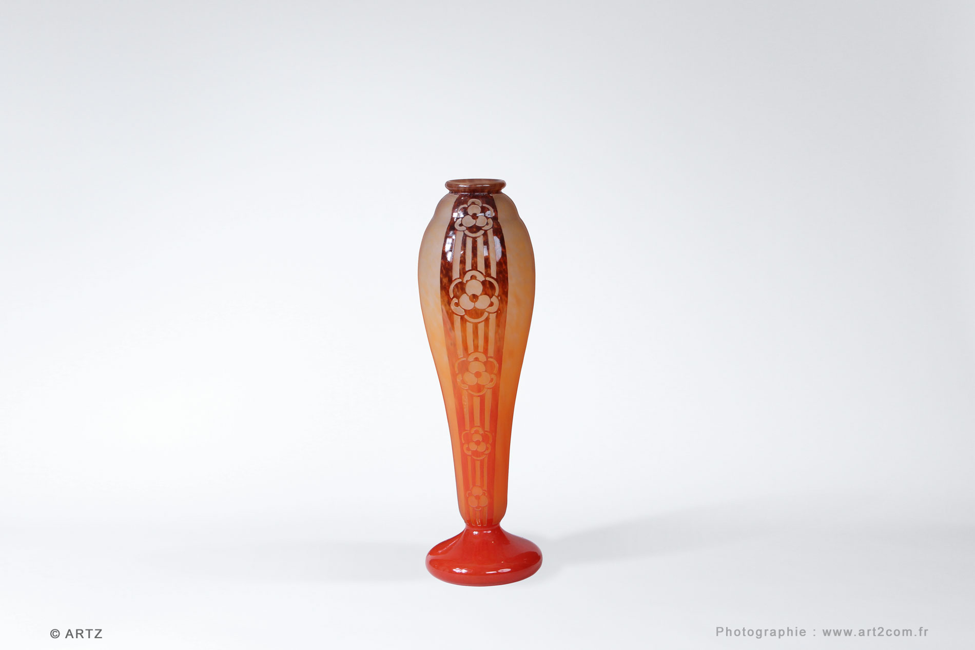 Vase CHARDER Le Verre Français