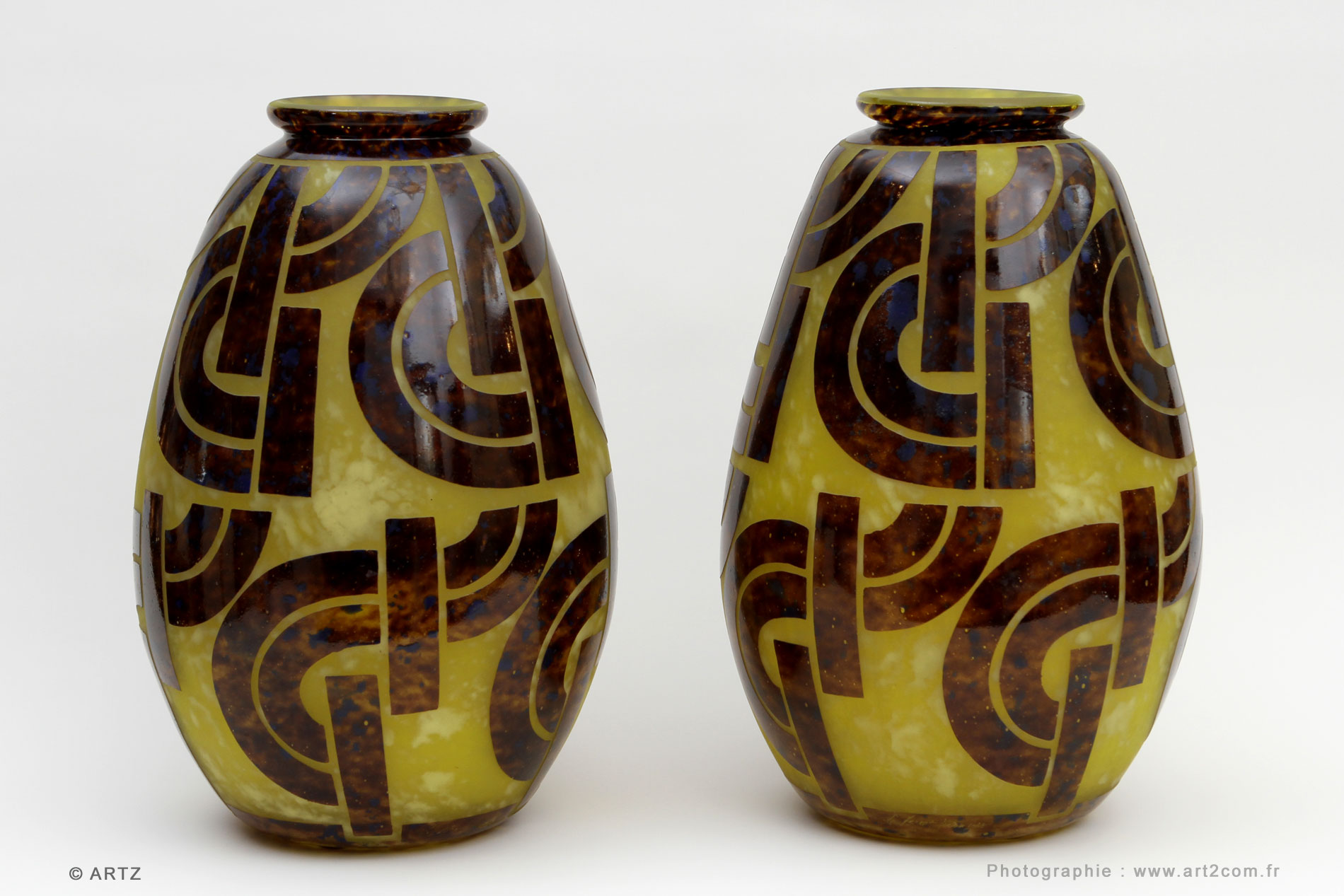 Vases CHARDER Le Verre Français 